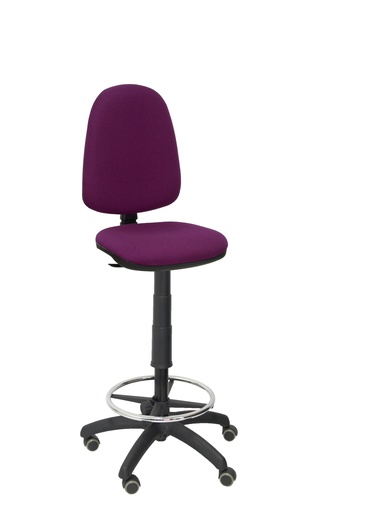 [T04CPBALI760RP] Taburete Ayna bali morado ruedas de parqué
