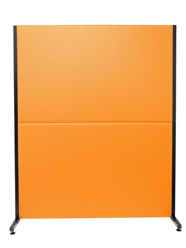 [80SPNA] Biombo Valdeganga similpiel naranja