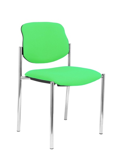[27CRBALI22] Silla fija Villalgordo bali pistacho chasis cromo