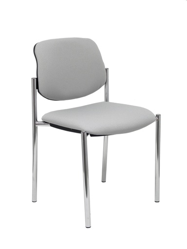 [27CRBALI40] Silla fija Villalgordo bali gris chasis cromo