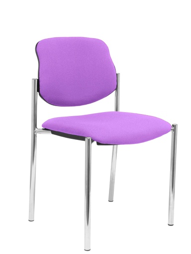[27CRBALI82] Silla fija Villalgordo bali lila chasis cromo