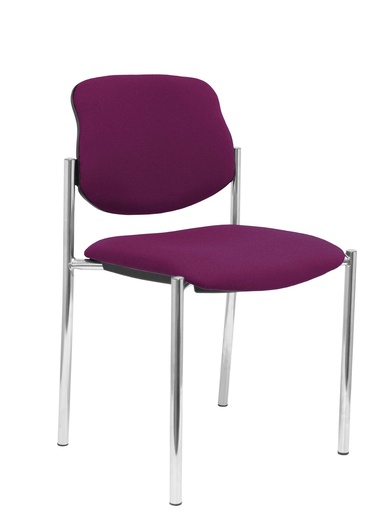 [27CRBALI760] Silla fija Villalgordo bali morado chasis cromo