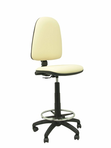 [T04CPSPCR] Taburete Ayna similpiel crema