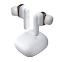 MHIBW Blanco, Auriculares Inalámbricos, Bluetooth 5.1, Micrófono, Dual Driver