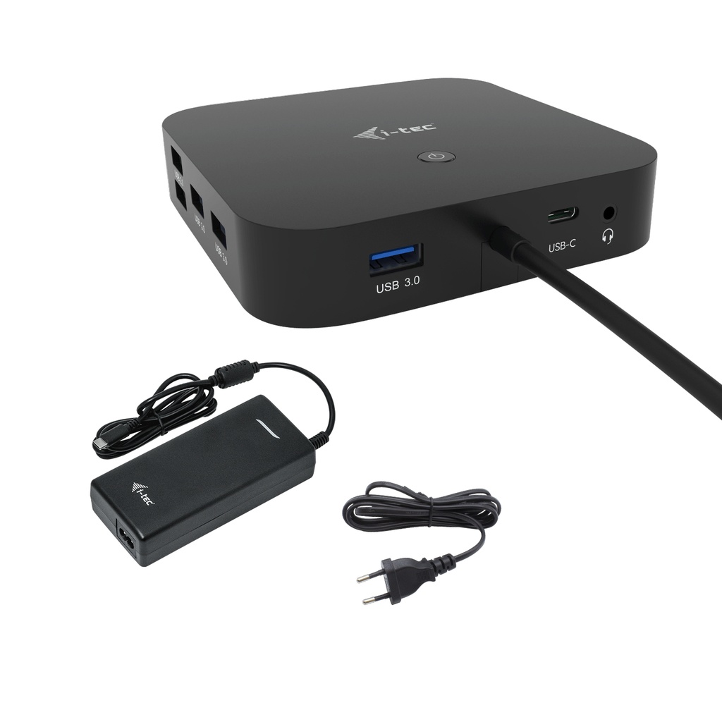 USB-C HDMI DP Docking Station with Power Delivery 100 W + Universal Charger 100 W