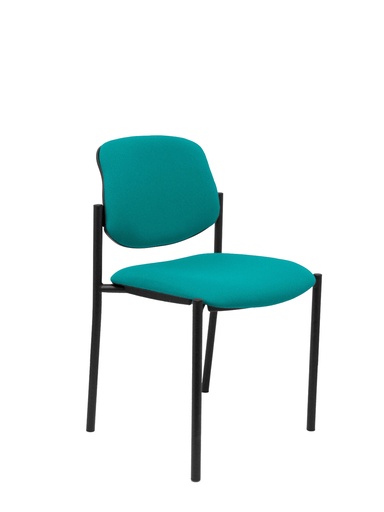 [27NBALI39] Silla fija Villalgordo bali verde chasis negro