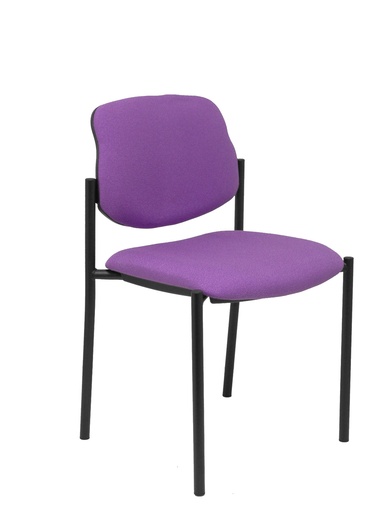 [27NBALI82] Silla fija Villalgordo bali lila chasis negro