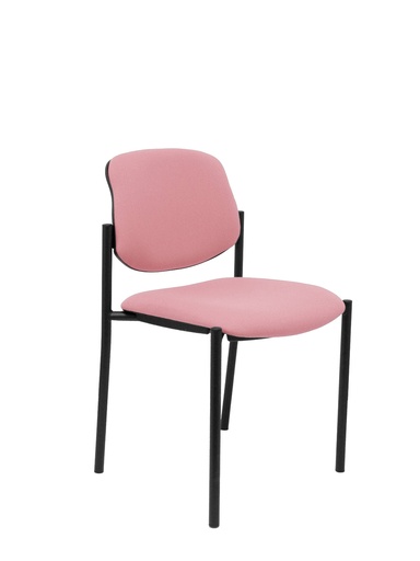 [27NBALI710] Silla fija Villalgordo bali rosa chasis negro