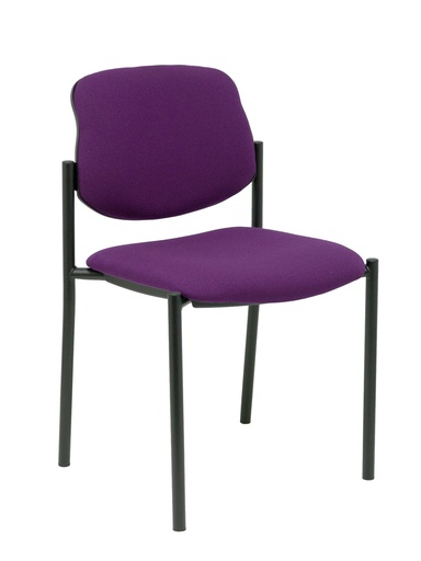 [27NBALI760] Silla fija Villalgordo bali morado chasis negro