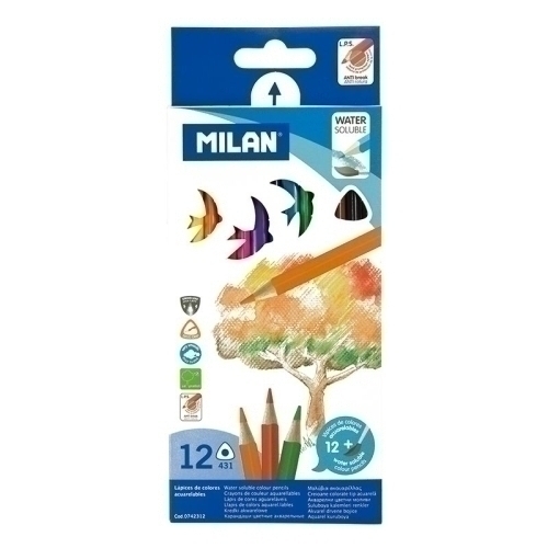 LAPICES ACLB.MILAN TRIANG. ESTUCHE 12