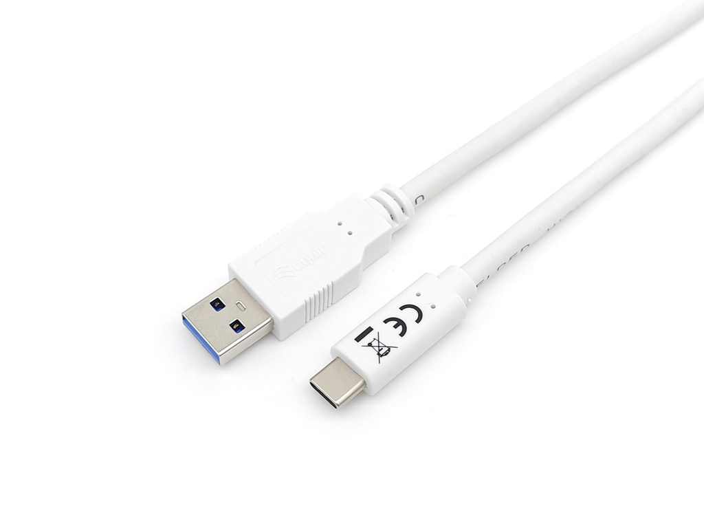 128363 Cable USB 3.2 Gen 1 C a A, M/M , 1,0m, 5Gbps, Blanco