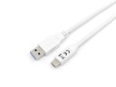 128364 Cable USB 3.2 Gen 1 C a A, M/M , 2,0m, 5Gbps, Blanco