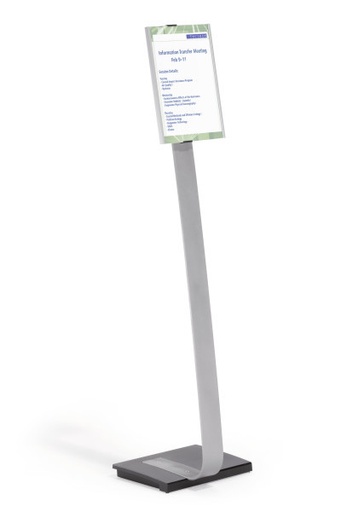 [481223] INFO SIGN Stand de información A4 Acrílico, Aluminio Plata