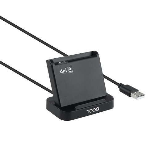 [TQR-220B] Lector de Tarjetas Inteligentes DNIe VISION USB 2.0, Negro