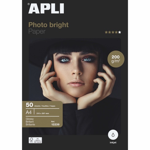 [12239] 12239 papel fotográfico Blanco