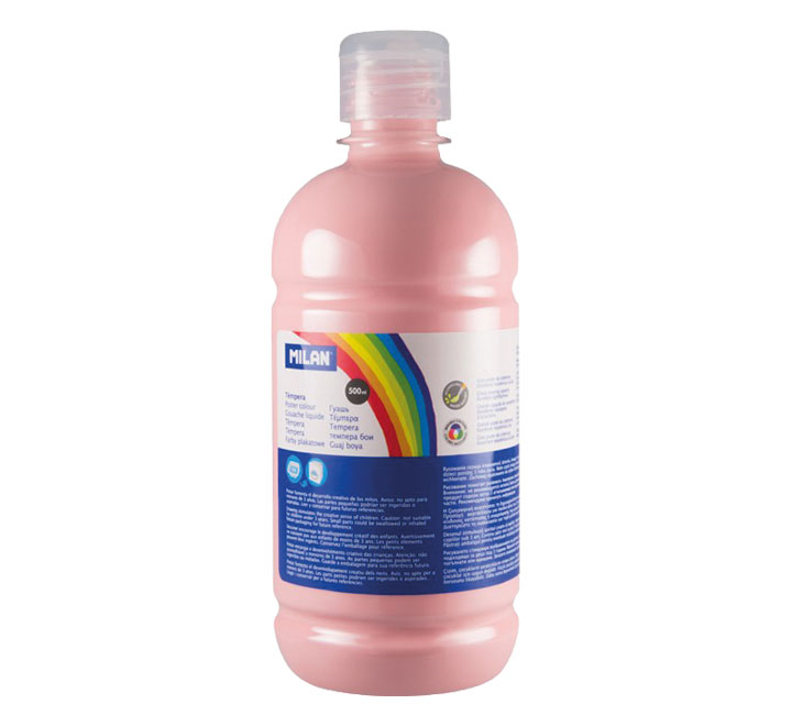 BOTELLA 500ML TEMPERA ROSA PALIDO MILAN 03622