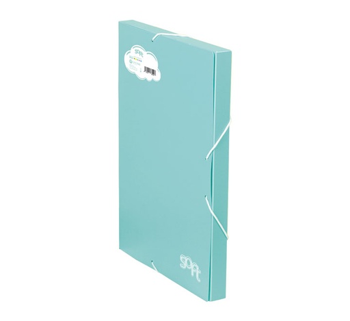 [10360217] C. PROYEC. CARCHIVO SOFT C/GOM PP 25MM TURQUESA