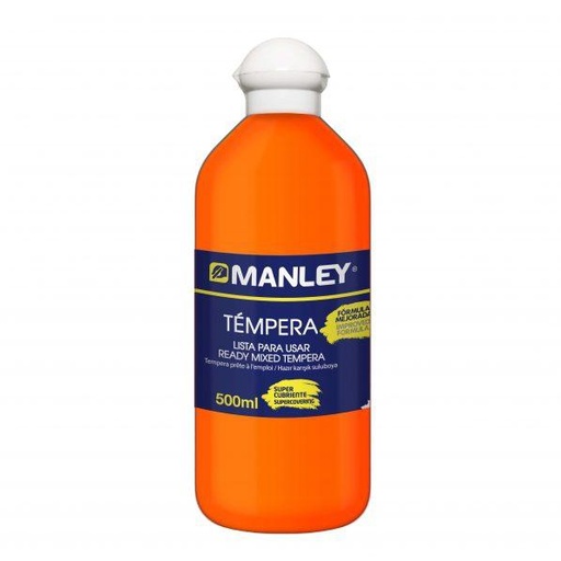 [MNP18793] BOTE 500ML TEMPERA LIQUIDA MANLEY NARANJA MNP18793