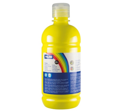 [03620] BOTELLA 500ML TEMPERA AMARILLO MILAN 03620