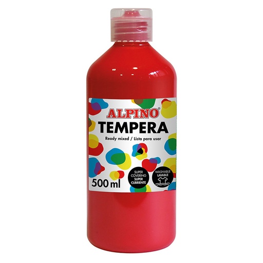 [DM010174] DM010174 tempera 500 ml Botella Rojo