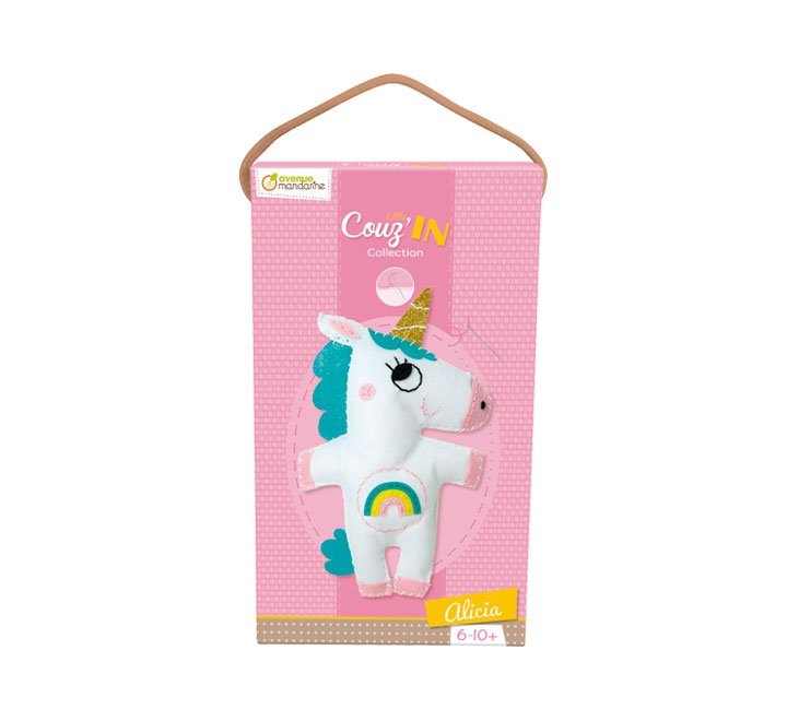 [KC066C] KIT MANDARINE FIELTRO LITTLE COUZIN UNICORNIO