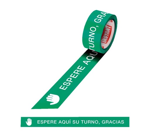 [63161] CINTA ADH. INSTANT ESPERE AQUI 48MMX30M
