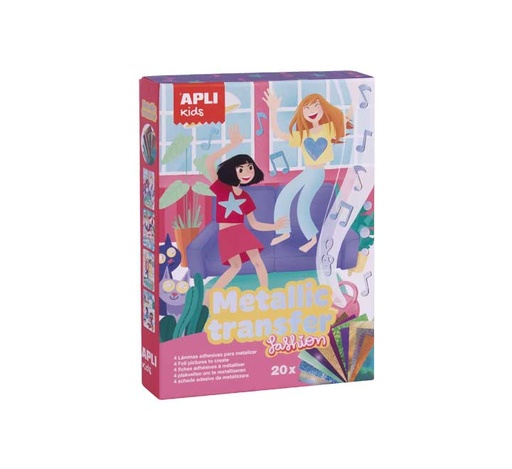 [17859] SET 4H APLI JUEGO TRANSFER METALICO FASHION