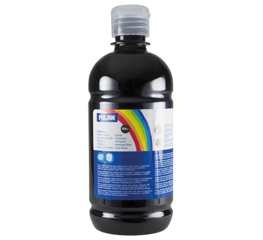 [03680] BOTELLA 500ML TEMPERA NEGRO MILAN 03680