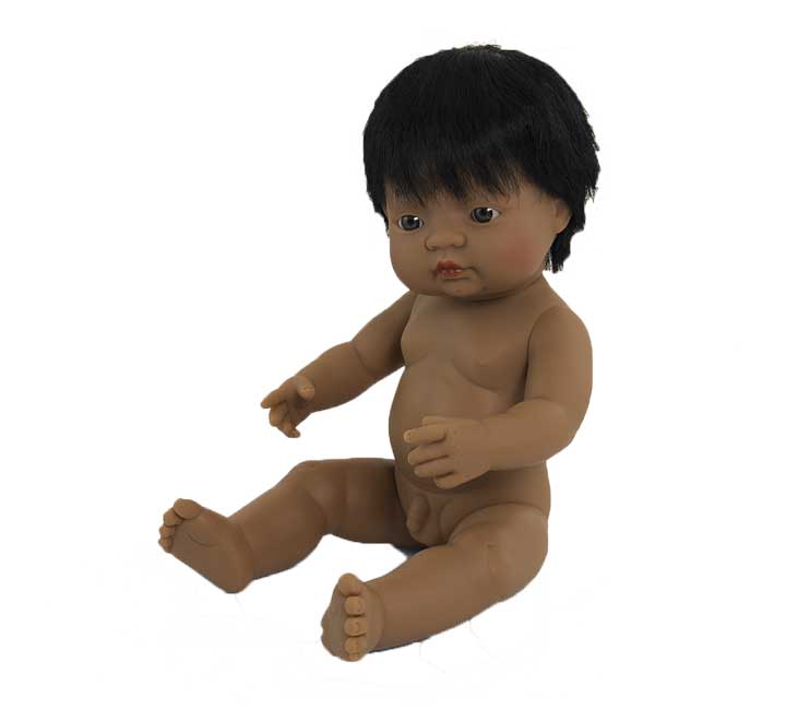 MUÑECO 38CM LATINOAM. NIÑO B. MINILAND 31057