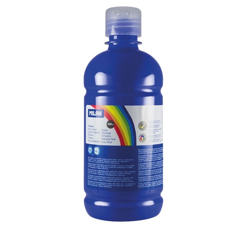 [03650] BOTELLA 500ML TEMPERA AZUL ULTRAMAR MILAN 03650