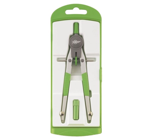 [602-04] COMPAS ESCOLAR FAIBO SERIE DISEÑO VERDE 602-04