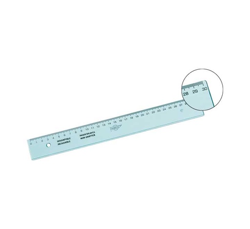[21130K] REGLA ESCOLAR FAIBO 30CM IRROMPIBLE