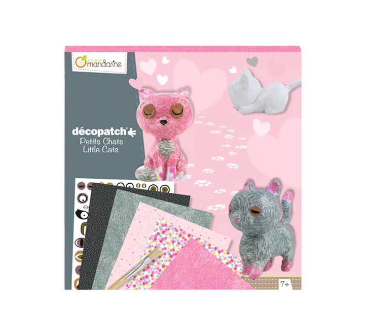 [KC013O] CAJA DECOPATCH CLF MANDARINE GATO+ACC.
