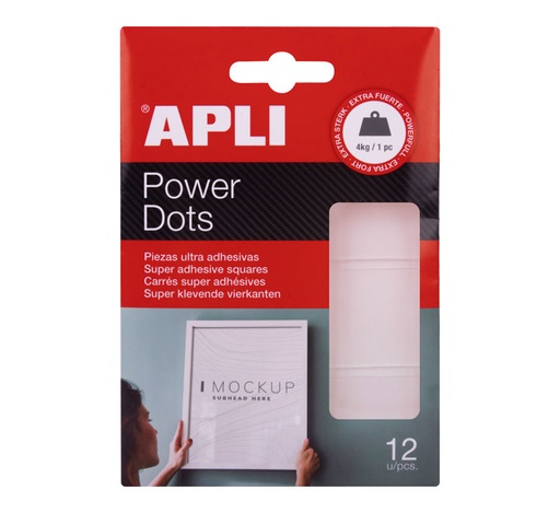 [18779] BL. 12 POWER DOTS APLI ADH. 30X40MM 18779