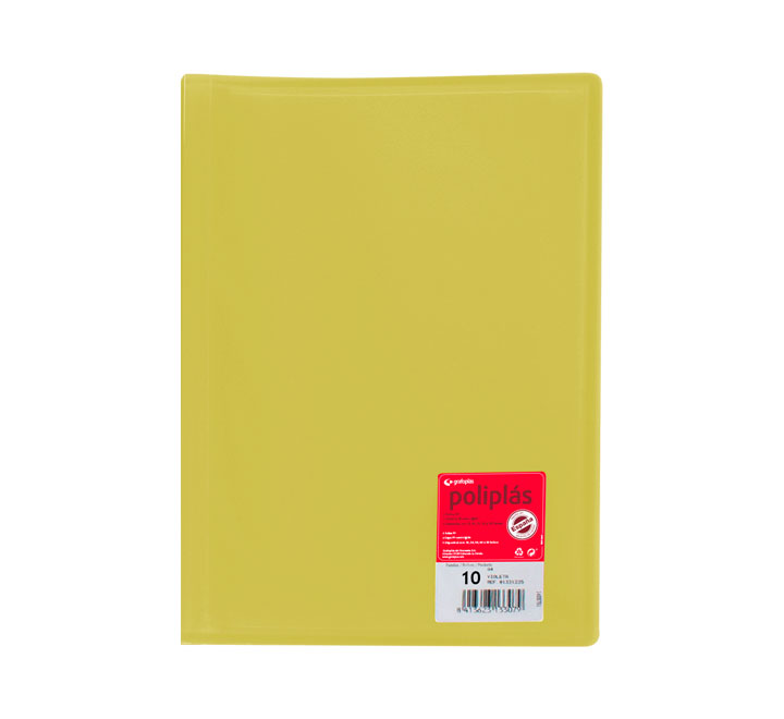 CARP. 10F POLIPLAS GRAFOPLAS A4 PP AMARIL 01311260