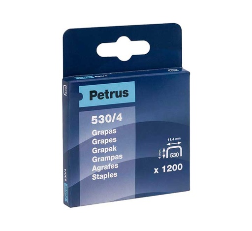 [77512] CAJA 1200U. GRAPAS PETRUS 530/4 COBREADAS