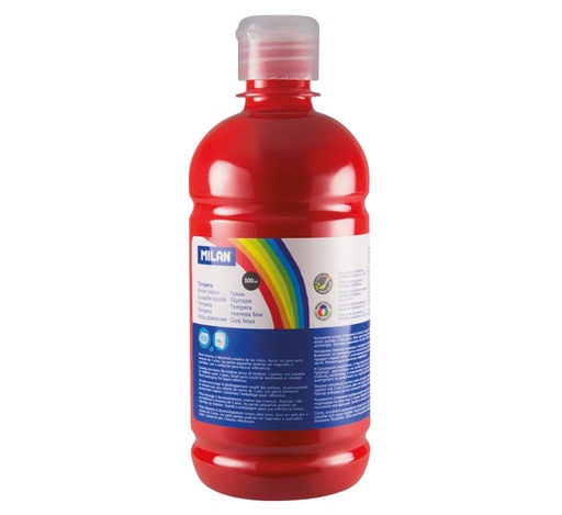 [03630] BOTELLA 500ML TEMPERA BERMELLON MILAN 03630