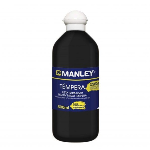 [MNP18669] BOTE 500ML TEMPERA LIQUIDA MANLEY NEGRO MNP18669