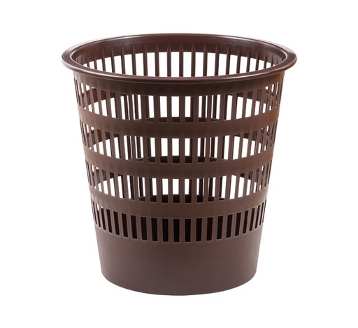 [306-09] PAPELERA PLASTICO 306 REJILLA MARRON FAIBO 306-09