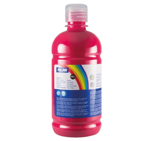 [03633] BOTELLA 500ML TEMPERA MAGENTA MILAN 03633