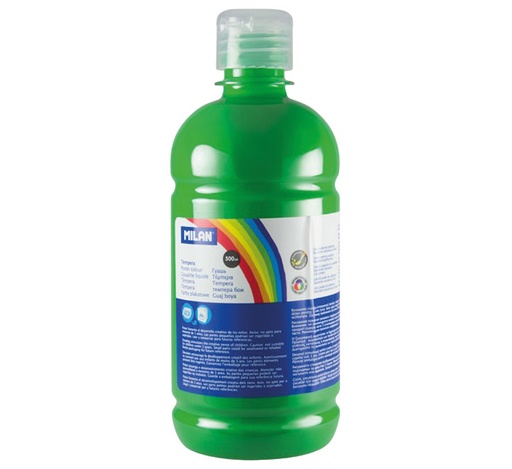 [03660] BOTELLA 500ML TEMPERA VERDE CLARO MILAN 03660