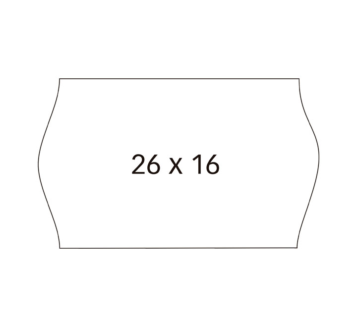 PACK 6 R. APLI ETIQ. REM. 26X16 S. BL.SINUSOIDAL