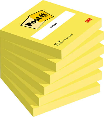 BLOC 100H NOTAS POST-IT REPOS. 76X76 AMAR NEON