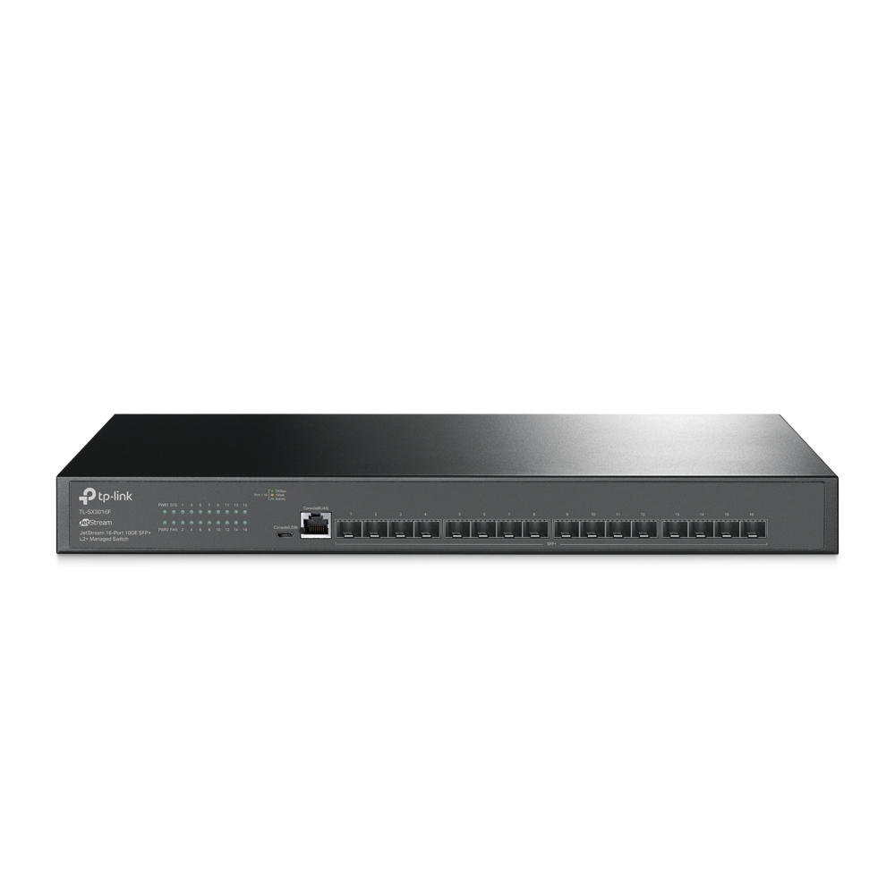 JetStream TL-SX3016F switch Gestionado L2+/L3 Negro