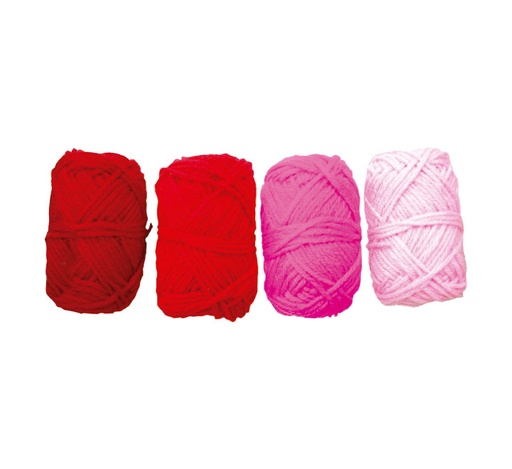 [1100104] B.4UN OVILLOS LANA 8GR NIEFENVER ROJO 1100104