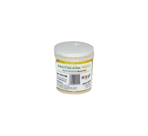 [1700117AM] BOTE 100GR ARENA CRISTAL ROCA NIEFENVER AMARILLO