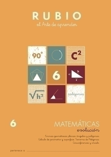 [MEV6] CUADERNO RUBIO A4 MATEMATIC. EVOLUCION 6 - Pack de 10 unidades