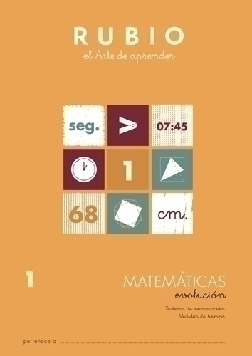 [MEV1] CUADERNO RUBIO A4 MATEMATIC. EVOLUCION 1 - Pack de 10 unidades
