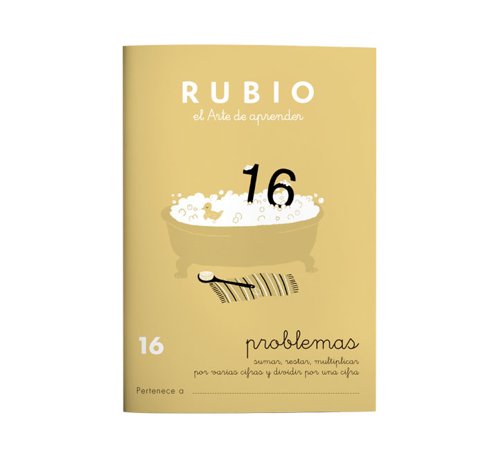 CUADERNO RUBIO A5 OPERAC.y PROBLEMAS 16 - Pack de 10 unidades