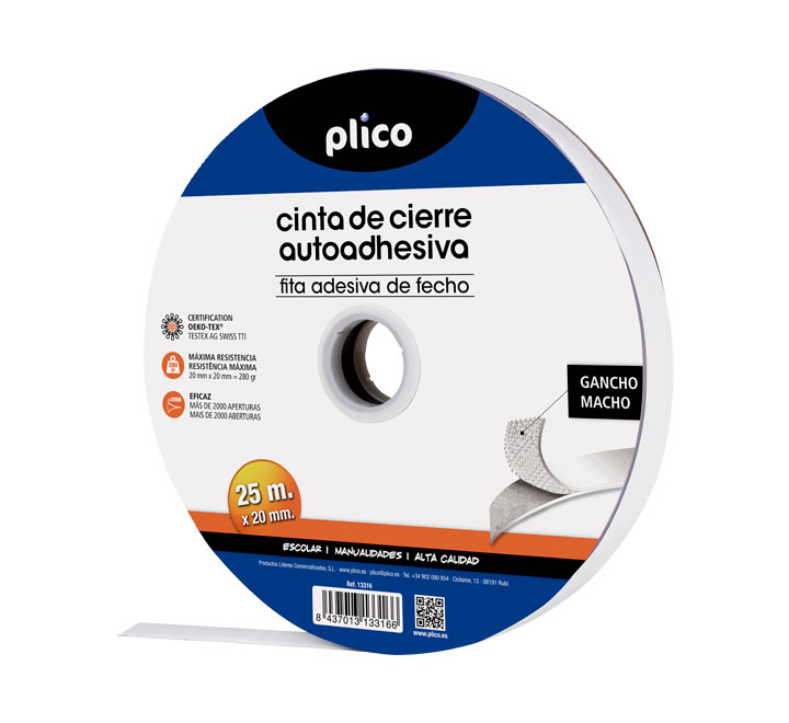 CINTA AUTOADH. PLICO 20MMX25M MACHO